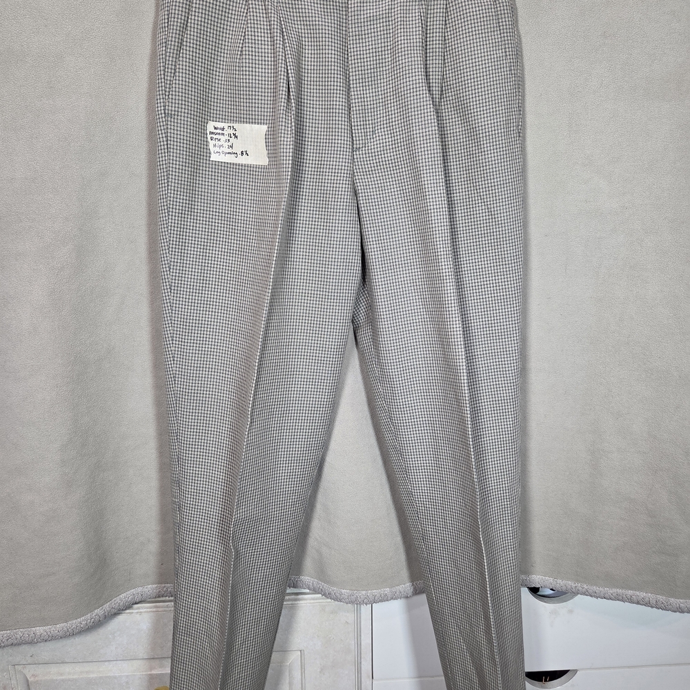 Dockers Men's Gray‎ Patterned Dress Pants Business Structured Timeless